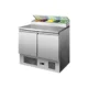 saladettes-table-refrigeree-240-litres-2-portes-gn-1-1-dosseret-5-x-gn-1-6-l2g-ps200.jpg - COINDECO Équipement Fès - Fès