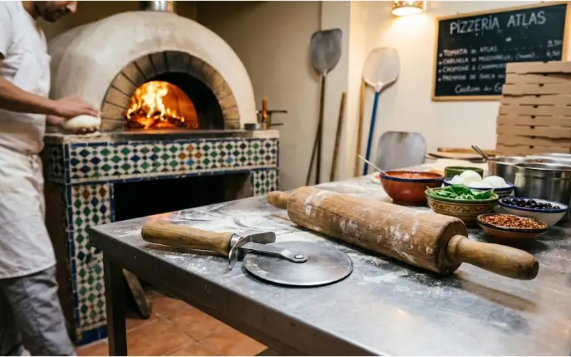 Matériel de découpe et étalage professionnel pour pizzeria au Maroc
