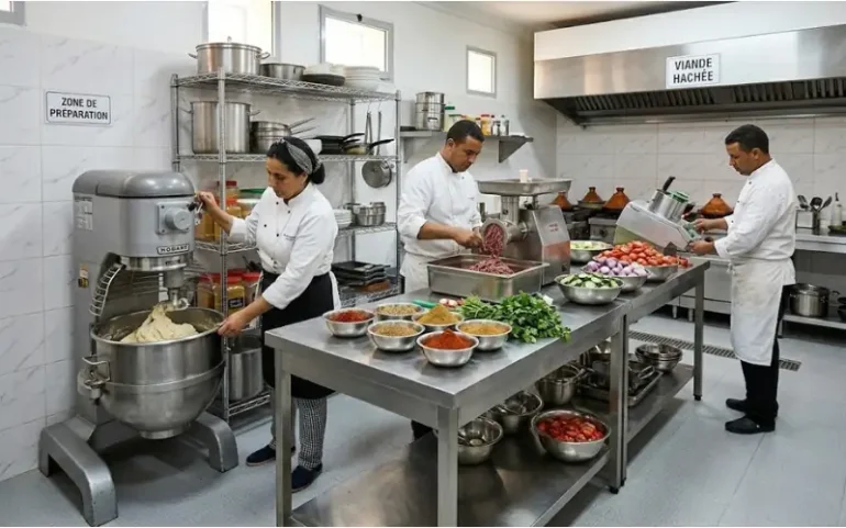 Matériel de préparation culinaire professionnel à Fès Maroc
