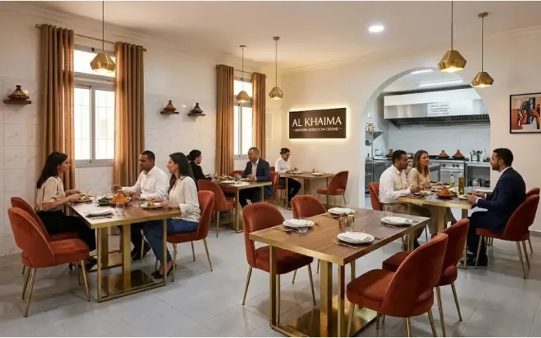 Tables et chaises professionnelles pour restaurant à Fès Maroc