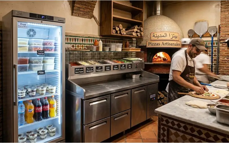Équipements frigorifiques professionnels pour pizzeria au Maroc