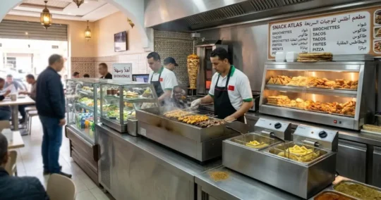 Équipements professionnels pour snack et restauration rapide au Maroc