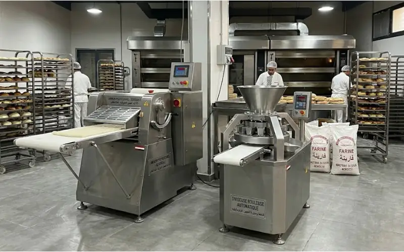 Laminoir et diviseuse professionnels pour boulangerie à Fès Maroc