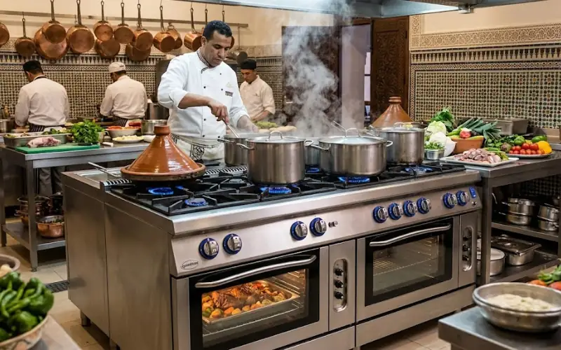 Matériel de cuisson professionnel gamme 700 pour restaurant à Fès Maroc