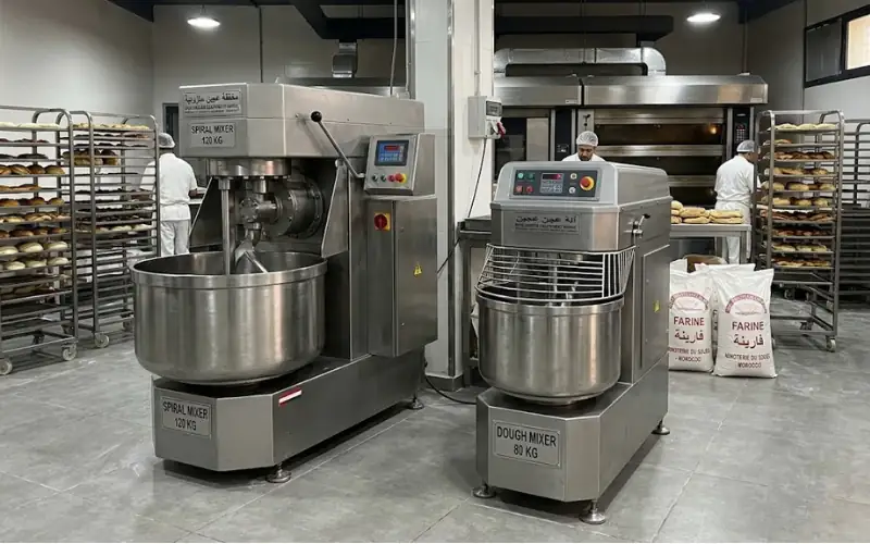 Pétrins professionnels pour boulangerie et pâtisserie à Fès Maroc