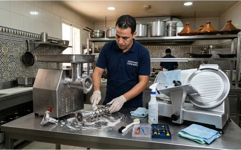 Entretien et nettoyage des équipements de préparation pour cuisine professionnelle au Maroc
