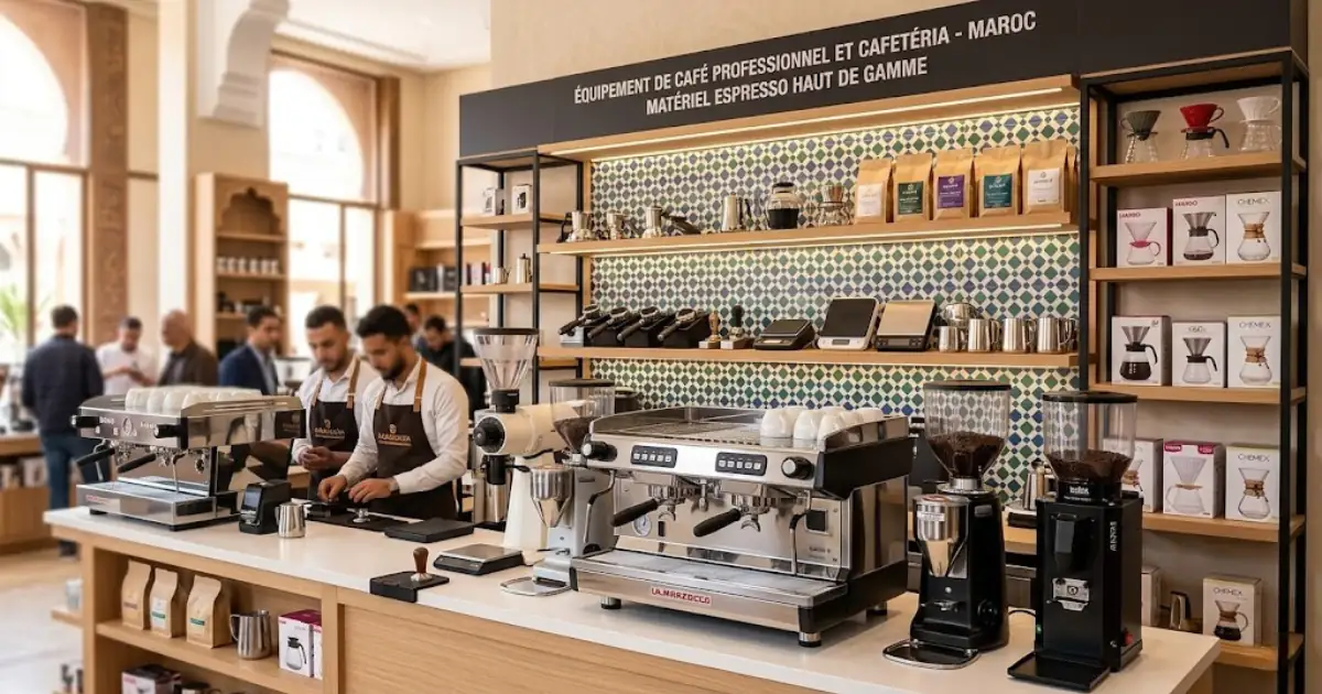 Matériel café et cafétéria professionnel au Maroc